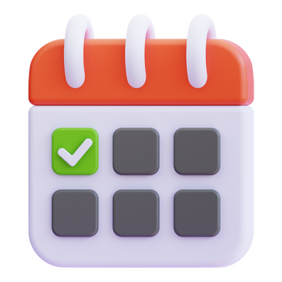 calendar for tracking workouts and diets