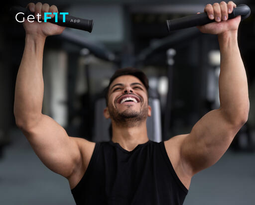 Muscle Building Workout man working out to build muscle
