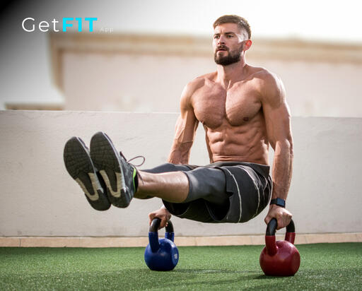 healthy man working out